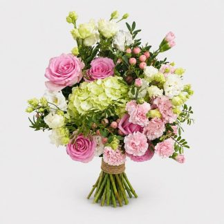 Buchet roz și alb elegant